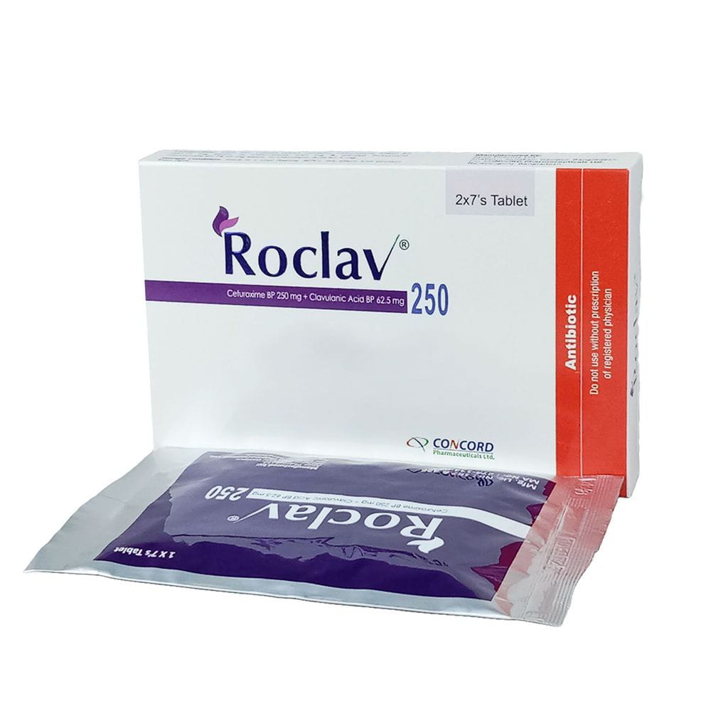 Tablet Roclav 250mg+62.5mg (14pcs)